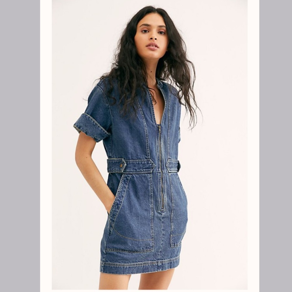 Free People dream on denim dress